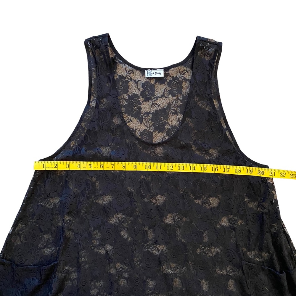 ROCK CANDY  | FLORAL LACE BURNOUT DRESS / TOP ONE SIZE - Picture 12 of 14